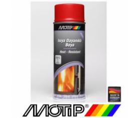 Motip 500°C Isıya Dayanıklı KIRMIZI Spray Boya 400 Ml. Made in Ge