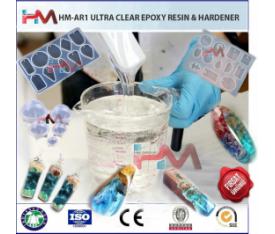 HM-AR1 ULTRA ŞEFFAF KRİSTAL PARLAK EPOKSİ REÇİNE + SERTLEŞTİRİCİ  300gr.