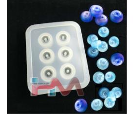 Silikon Pandora Boncuk Kalıbı 10mm (Kendinden Delikli) Epoksi Reç
