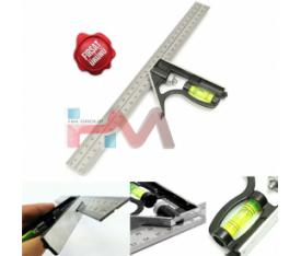 HASSAS ÇELİK GÖNYE CETVEL 30cm (Ahşap, Metal v.b. işler için Düny