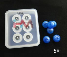 Silikon KÜRE Boncuk Kalıbı 16mm (Kendinden Delikli) Epoksi Reçine