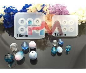 Silikon OVAL Boncuk Kalıbı 16mm - 20mm (Kendinden Delikli) Epoksi