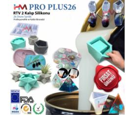 HM PRO PLUS26 RTV 2 KALIP SİLİKONU - 26 Shore Sertlikte 1 KG