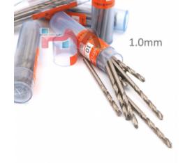 10 Adet Titanyum HSS Çelik Matkap Ucu (1mm) Hava Çeliği