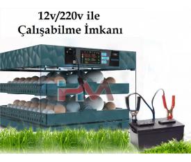 HM-130 PRO FULL OTOMATİK KULUÇKA MAKİNESİ NEM NOZÜLLÜ HİGROSTATLI KULUÇKA MAKİNASI) HMK001