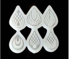 HM 6'lı Küpe Silikon Takı Kalıbı (6 lı Model 009)