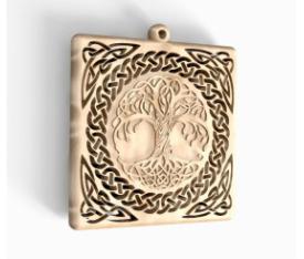 HM Life Tree 002 Keychain 3D print model