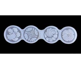 HM Mandala 013 Silikon Takı Anahtarlık Kalıbı