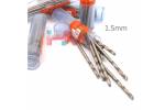 10 Adet Titanyum HSS Çelik Matkap Ucu (1.5mm) Hava Çeliği