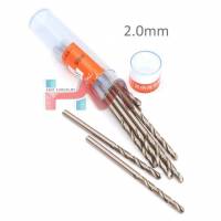 10 Adet Titanyum HSS Çelik Matkap Ucu (2mm) Hava Çeliği