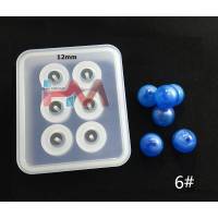 Silikon KÜRE Boncuk Kalıbı 12mm (Kendinden Delikli) Epoksi Reçine