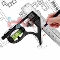 HASSAS ÇELİK GÖNYE CETVEL 30cm (Ahşap, Metal v.b. işler için Düny