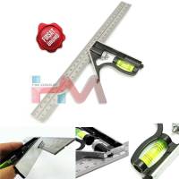 HASSAS ÇELİK GÖNYE CETVEL 30cm (Ahşap, Metal v.b. işler için Düny
