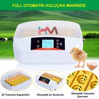 HM-32S LED TAM OTOMATİK KULUÇKA MAKİNESİ (OTOMATİK LEDLİ DÖL KONT