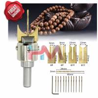AHŞAP BONCUK YAPMA SETİ (6-8-10-12mm) 4 LÜ UÇ SETİ + FREZE TUTUCU