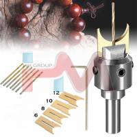 AHŞAP BONCUK YAPMA SETİ (6-8-10-12mm) 4 LÜ UÇ SETİ + FREZE TUTUCU