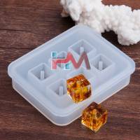Silikon Kare Boncuk Kalıbı 12mm (Kendinden Delikli) Epoksi Reçine