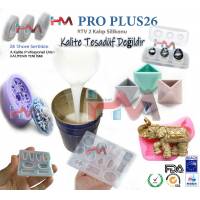 HM PRO PLUS26 RTV 2 KALIP SİLİKONU - 26 Shore Sertlikte 1 KG
