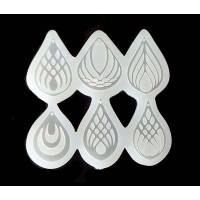 HM 6'lı Küpe Silikon Takı Kalıbı (6 lı Model 009)
