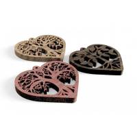 HM Heart Jewelry 014 Necklace Earrings  (3D print model) 