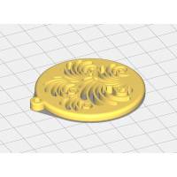 HM Mandala 013 Keychain 3D printable Model