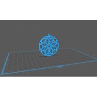 HM Mandala 140 Keychain or Earring 3D print model