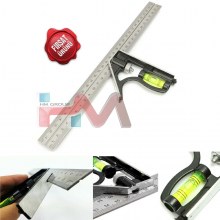 HASSAS ÇELİK GÖNYE CETVEL 30cm (Ahşap, Metal v.b. işler için Düny