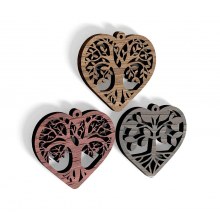 HM Heart Jewelry 014 Necklace Earrings  (3D print model)