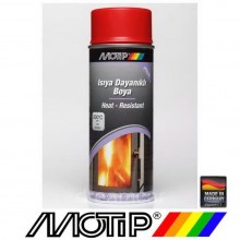 Motip 500°C Isıya Dayanıklı KIRMIZI Spray Boya 400 Ml. Made in Ge