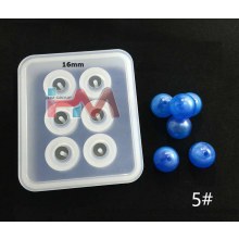 Silikon KÜRE Boncuk Kalıbı 16mm (Kendinden Delikli) Epoksi Reçine