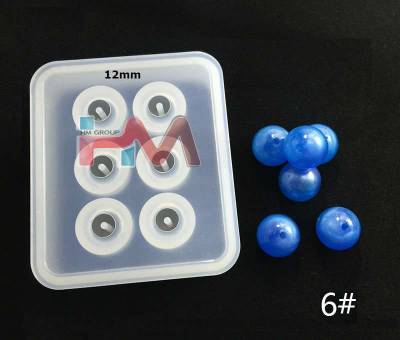 Silikon KÜRE Boncuk Kalıbı 12mm (Kendinden Delikli) Epoksi Reçine