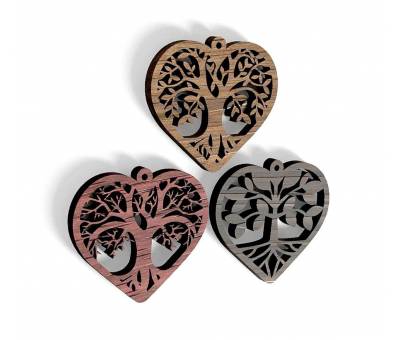 HM Heart Jewelry 014 Necklace Earrings  (3D print model) 