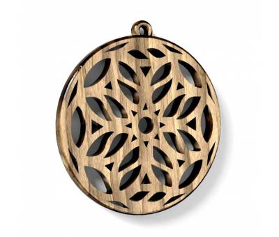 HM Mandala 140 Keychain or Earring 3D print model